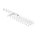 Porta Asciugamani Estraibile Descrizione 3 Bracci Verniciato Bianco Alluminio Emuca