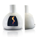 Camino a Bioetanolo da Parete in Ceramica 50x60 cm Ferazzoli Peer Bianco