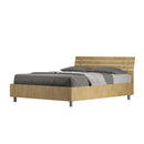 Letto Matrimoniale Francese Ankel Testata Doghe Inclinata  Quercia Varie Misure
