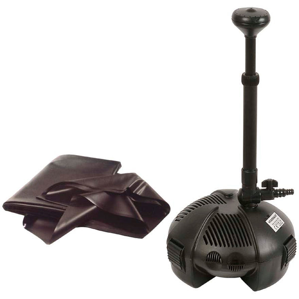 online Kit Completo per Laghetto Pompa + Telo in PVC 1500 lt/h Rama Lagomax