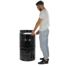 Barbecue Affumicatore a Carbone Carbonella 46,5x42,5x101 cm Griglia Ø47 cm Barrel Nero