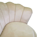 Divano 2 Posti 128x74xh50 cm in Velluto Crema