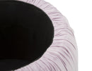 Puff Contenitore Paris Rosa Ø41x41 cm Legno Spugna e Velluto Sintetico Rosa e Oro