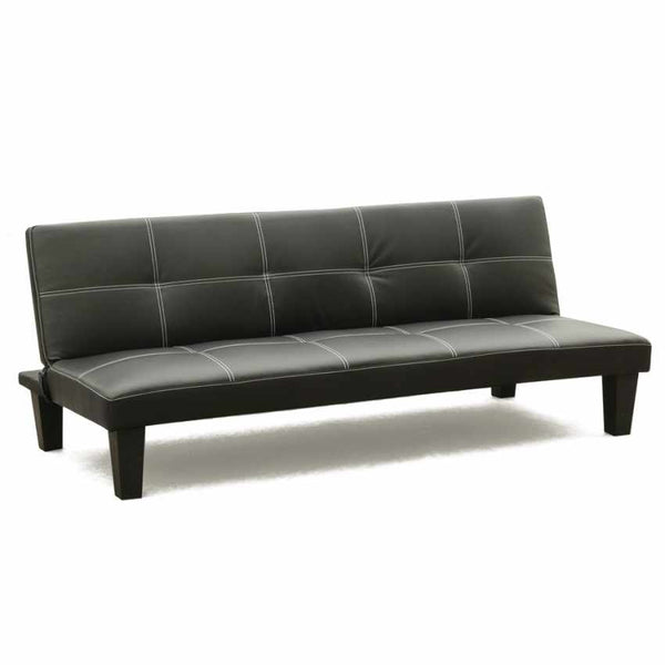 acquista Divano Letto 175x80x69 cm in Similpelle Nero
