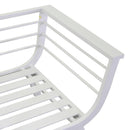 Set Salotto da Giardino 2 Poltrone e Tavolino in Alluminio Riverside Bianco