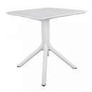 Tavolo Jarvis 70x70x75 h cm in Polipropilene Bianco