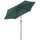 Ombrellone da Giardino Ø2.7x2.35 m Palo Ø38 mm in Alluminio Inclinabile Verde Scuro
