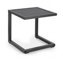 Tavolino Hilde 40x40 cm Antracite in Alluminio