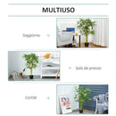 Pianta Artificiale Bambù H120 cm con Vaso Verde