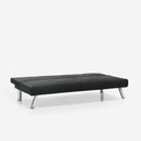 Divano Letto Clic Clac 171x75x73 cm in Tessuto Nero