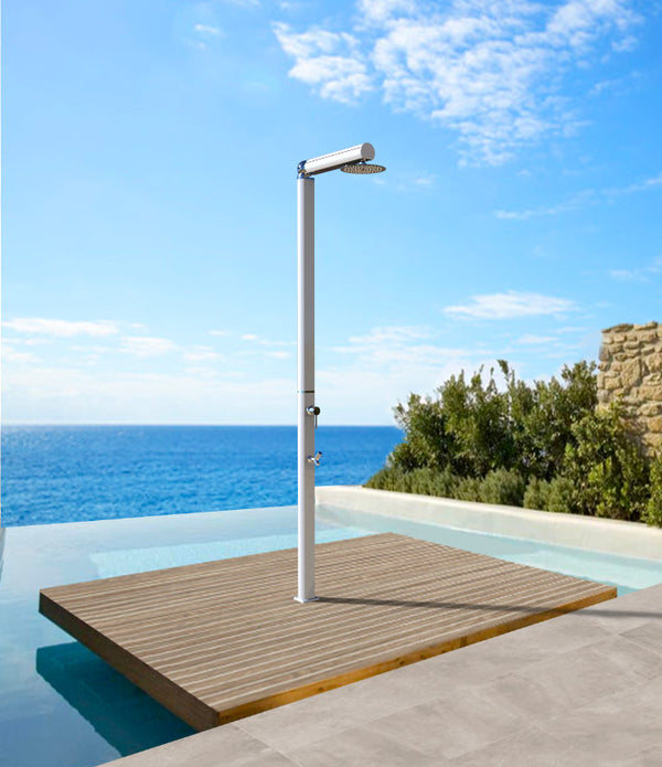 Doccia da Giardino Miscelatore Soffione e Lavapiedi Arkema Quick Ottanio Lucido Metallizzato sconto