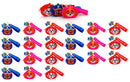 Set 24 Portamonete per Bambini in Silicone Paw Patrol Rosa Blu e Rosso