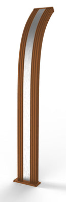 Doccia Solare da Giardino 40L Miscelatore Nebulizzatore e Lavapiedi Arkema Dada Fascia Inox Oro Van Gogh