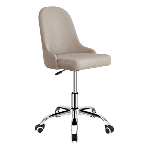 Sedia da Ufficio Operativa in Tessuto Lino Grigio prezzo