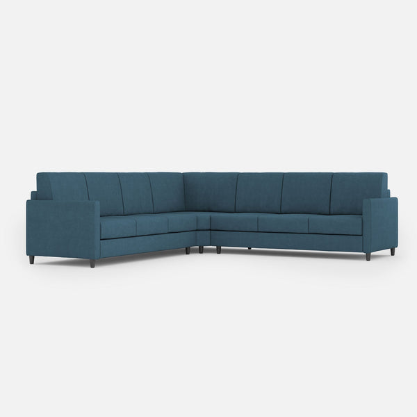 prezzo Divano Angolare 7 Posti 281x281x85 cm Karay in Tessuto Avio