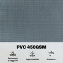 Set 4 Pezzi Frangivista da Giardino 3500x19 cm Anti UV Impermeabile con Fermagli in PP Grigio      
