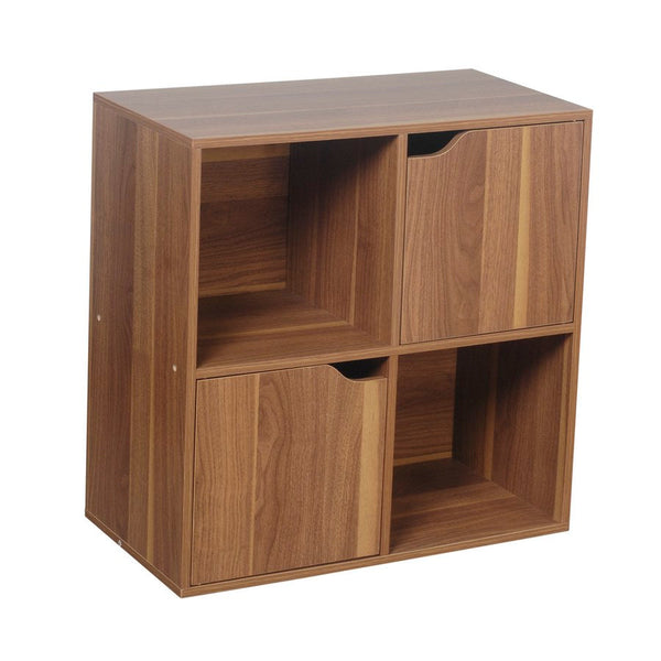 Libreria Mobiletto 4 Scomparti 59.6x29x61.3 cm in Legno MDF Naturale sconto