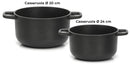 Batteria di Pentole 9 Pezzi in Alluminio Pressofuso Antiaderente Olympia Love