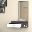 Mobile ingresso con specchio 80x35x116 cm Joy bianco ghisa