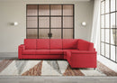 Divano Angolare 6 Posti 286x246x85 cm Marrak in Tessuto Rosso