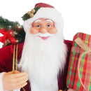 Pupazzo Babbo Natale H120 cm con Luci e Suoni Rosso