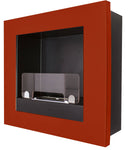 Camino a Bioetanolo da Parete 45x45 cm Karlsen Asolo Rosso