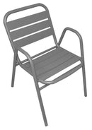 Sedia da Giardino in Alluminio Calipso Grigio Antracite
