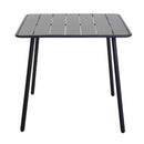 Tavolo da Giardino 80x80xh72 cm in Metallo Rovigo Antracite