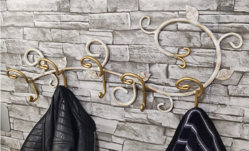 Appendiabiti Da Parete 'Farsø' Con 3 Ganci E Piano Di Appoggio - Bianco - Foto 3