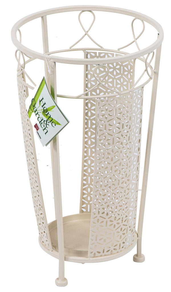 acquista Portaombrelli Ø25x45 cm in Ferro Battuto Crema