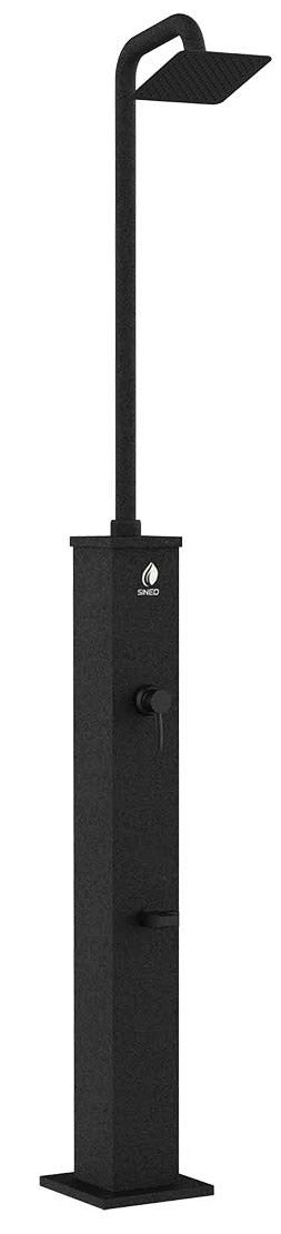 Doccia Solare da Giardino 26L Miscelatore e Lavapiedi Sined Dino Nera sconto