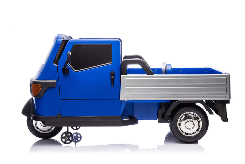 Macchina Elettrica per Bambini Licenza Piaggio Apecar 12V Blu