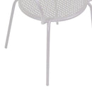 Sedia da Giardino 54x55x90cm in Ferro Ivrea Bianca