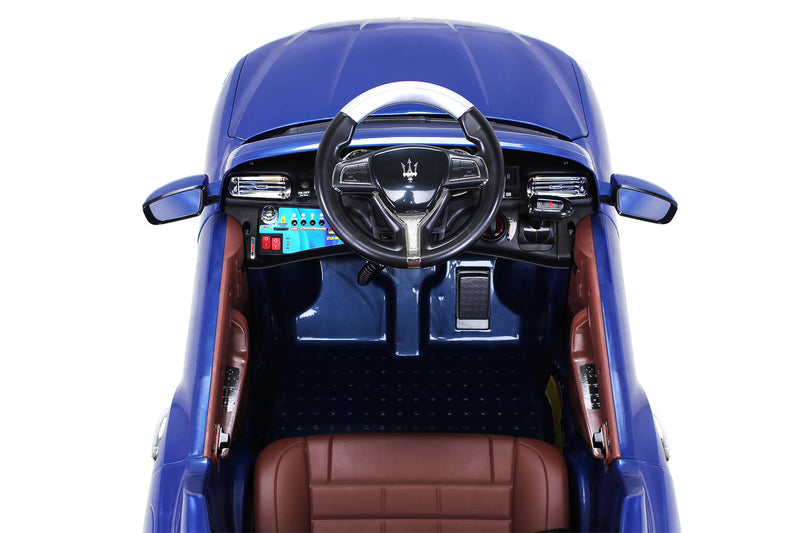 Macchina Elettrica per Bambini 12V con Licenza Maserati Levante Deluxe Blu
