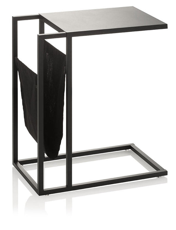 Tavolino 46x28,4x56,6 cm con Tasca in Metallo Nero prezzo