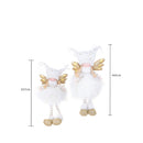 Set 2 Statuine Angeli 45 cm in Tessuto e Plastica