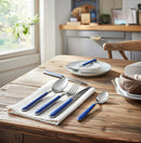 Servizio Set di Posate 24 pezzi in Acciaio Inox Eme Brio Blu 55