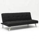 Divano Letto 175x83x74 cm in Tessuto Nero
