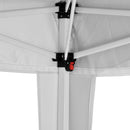 Gazebo da Giardino Pieghevole 3x3m Telo in Poliestere e PVC con Ventilazione Taddei Automatico Bianco