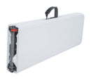 Panca Pieghevole per Catering 183x28x43 cm in Polietilene Bianca