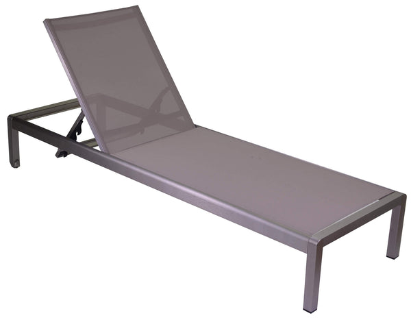 Lettino Prendisole da Giardino in Alluminio e Textilene Buffalo sconto