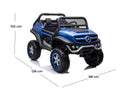 Macchina Elettrica per Bambini 12V con Licenza Mercedes Unimog Blu 