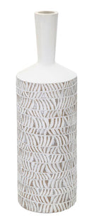 Vaso Nairobi Bottle 15x49,5x15 cm in Poliresina Bianco