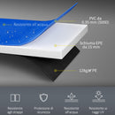 Copertura per Trampolino Elastico Giardino in PVC Blu Ø244 cm 