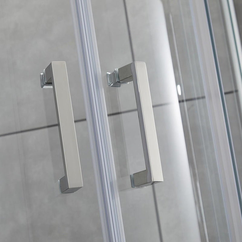 Box Doccia Semicircolare 2 Ante Scorrevoli in Cristallo Trasparente 6mm H195 Bonussi Giuly Varie Misure