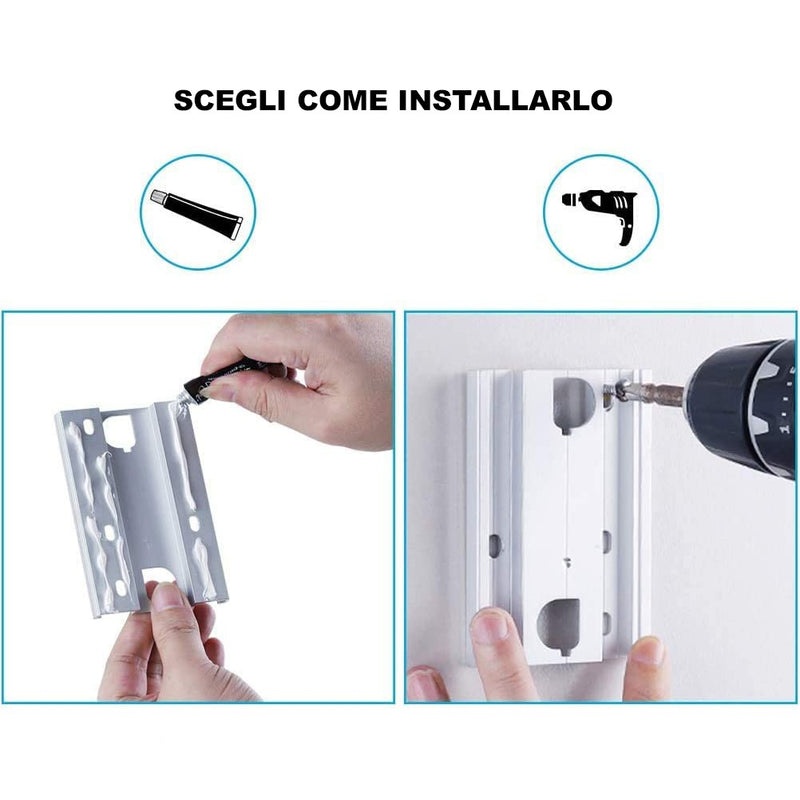 Corda stendibiancheria estendibile fino a 4m in acciaio inossidabile