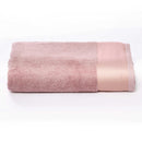 Telo Spugna Asciugamano 60x110 cm con Balza in Raso Garrini Hope Rosa