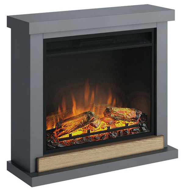 sconto Camino Elettrico da Pavimento Effetto Fiamma 1500W Tagu Hagen Grigio Scuro