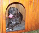 Cuccia per Cani Taglia Media 80x120x85 cm in Legno Naturale 