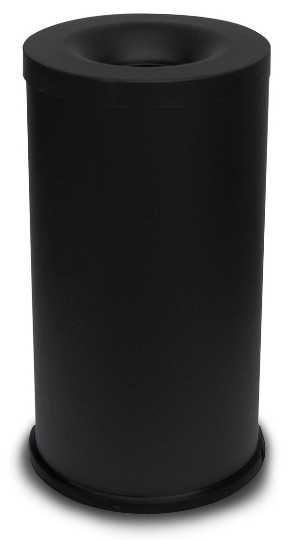 Pattumiera Gettacarte Ø38xh75 cm Autoestinguente In Acciaio Verniciato Nero sconto